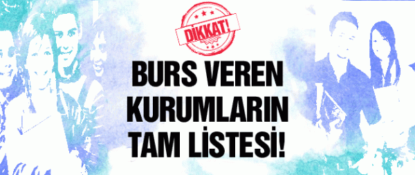 BURS VEREN KURULUŞLAR